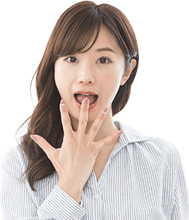 イヤーエステの施術前後の違いに驚く女性のイメージ画像